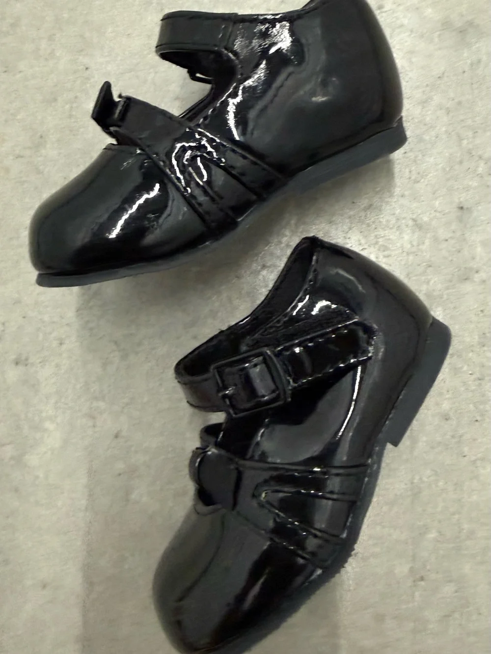 Teeny Toes Black Patent Leather Mary Jane’s  Size 2